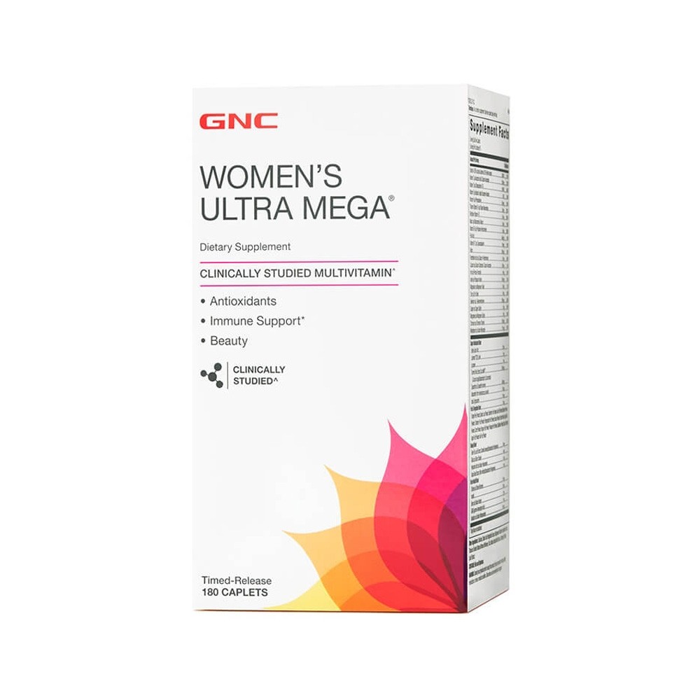 Gnc Ultra Mega Women's Multivitamínico - 180 Capsulas