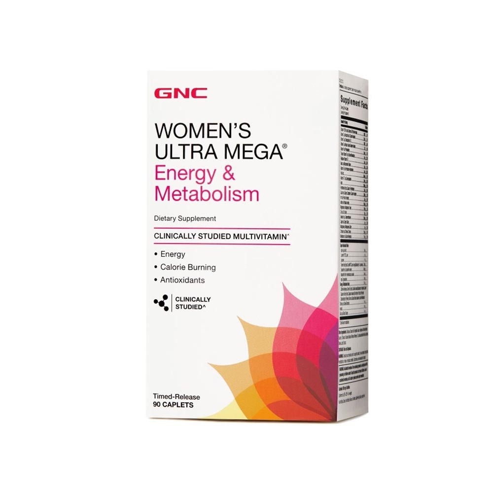 Gnc Ultra Mega Women's Energy & Metabolism Multivitamínico - 90 Capsulas