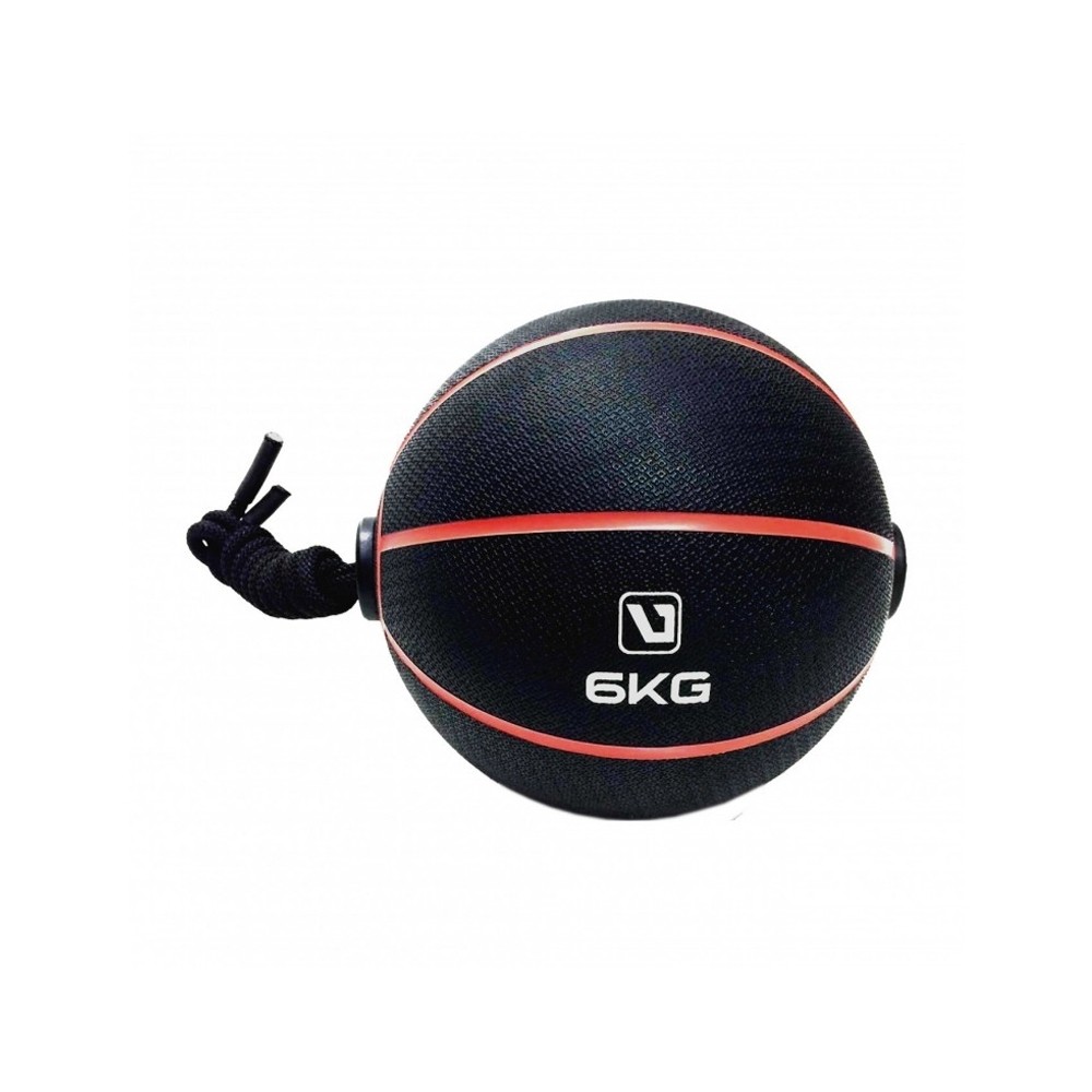 Bola Medicine Ball 6kg com Corda - Liveup Sports