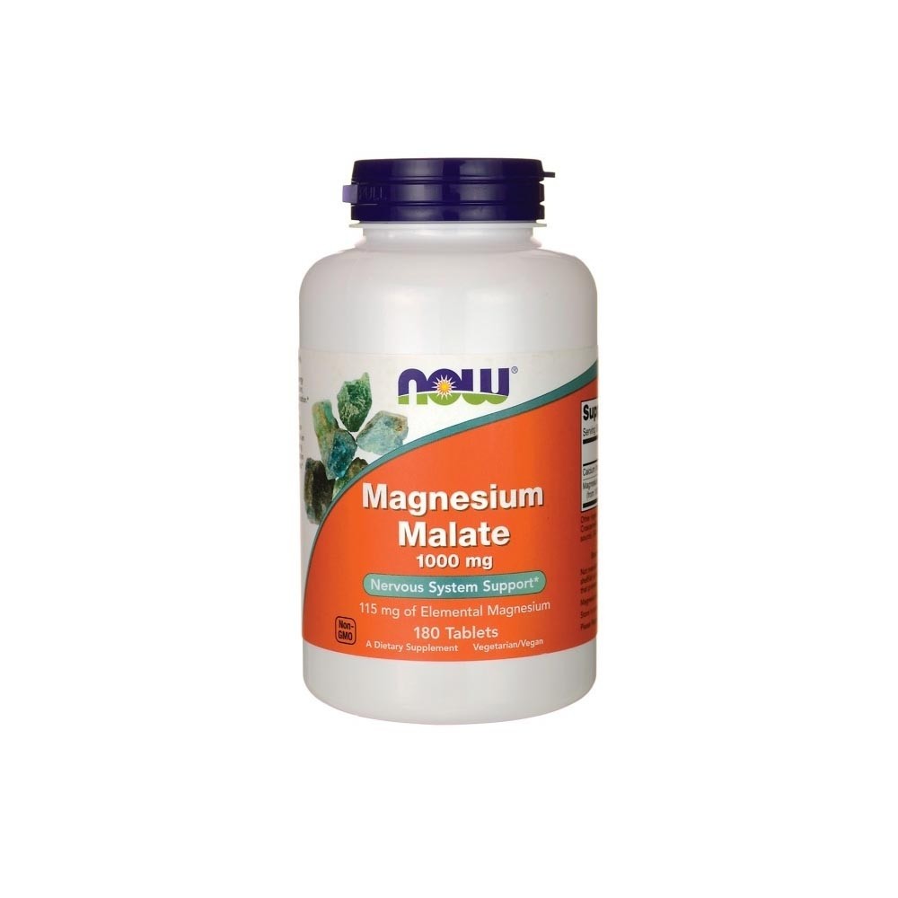 Magnésio Malato Now Foods 180 Tablets