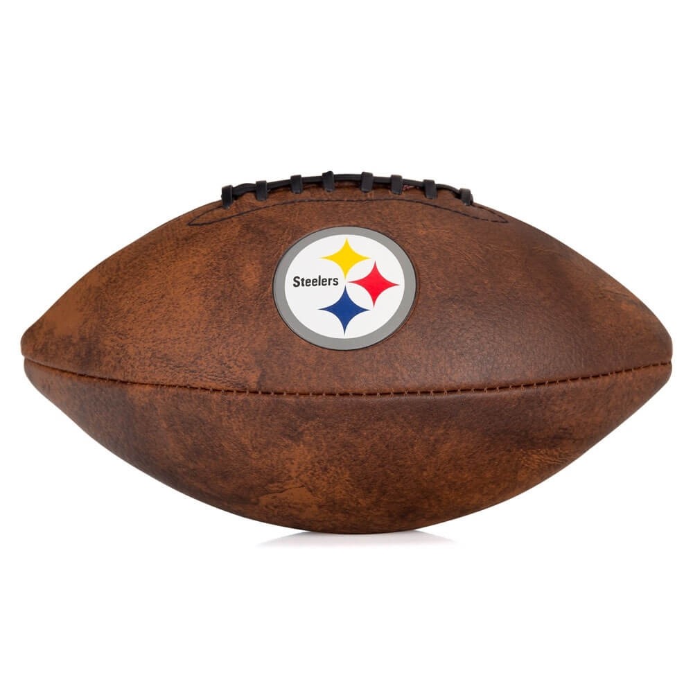 Bola de Futebol Americano NFL Jr Throwback Team Logo Steelers de Pittsbuch - Wilson