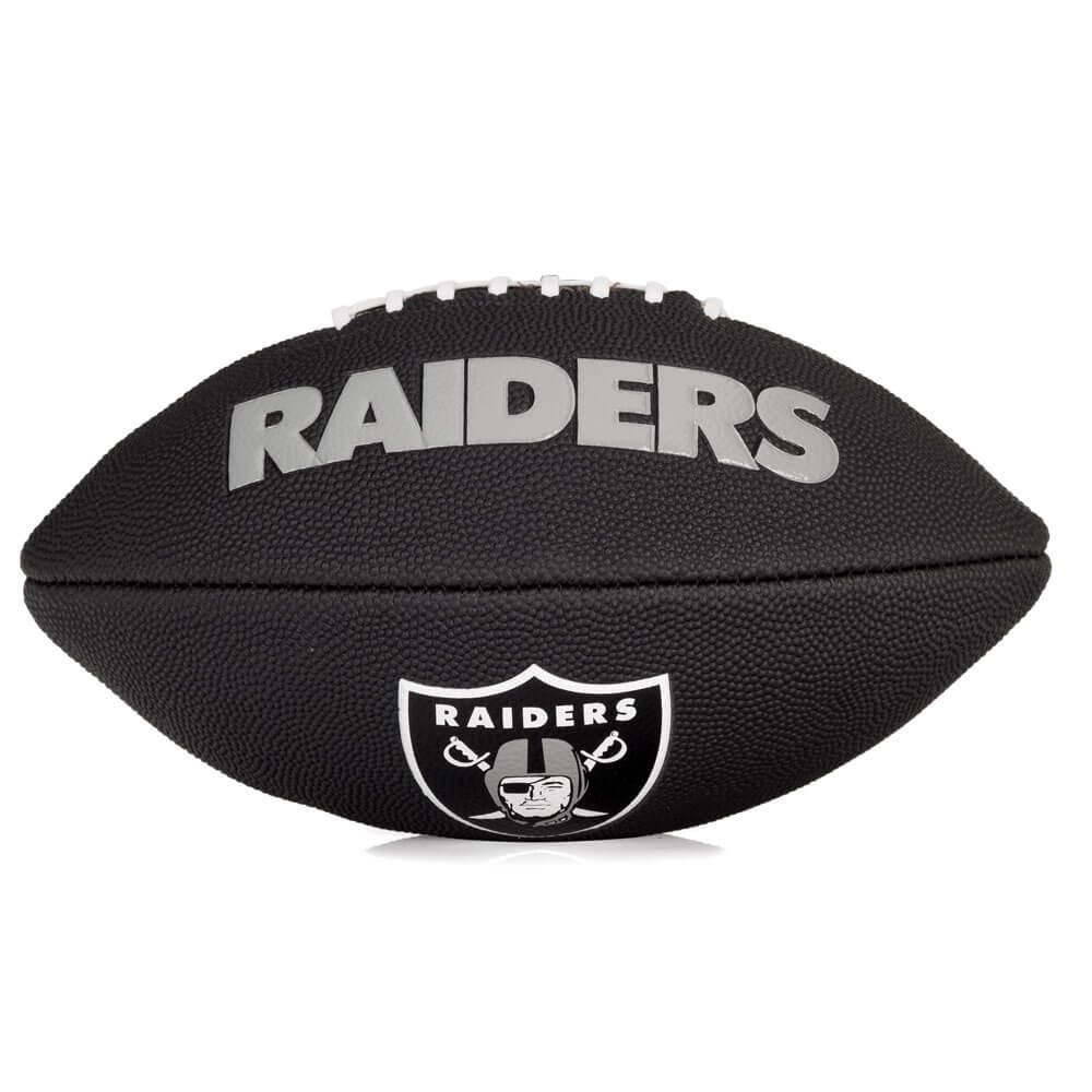 Bola de Futebol Americano NFL Team Logo Jr Oakland Raiders - Edition Black - Wilson