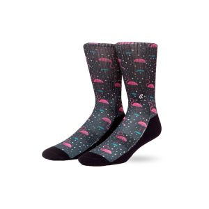 Meia Lurk Flamingo Preto