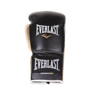 Luvas de Treino Powerlock Amarração Preto/Dourado 14 OZ - Everlast