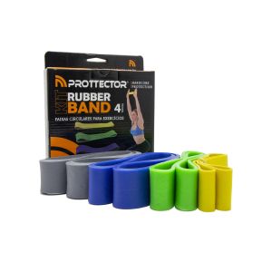 Kit 4 Faixas Elásticas Rubber Band - Prottector